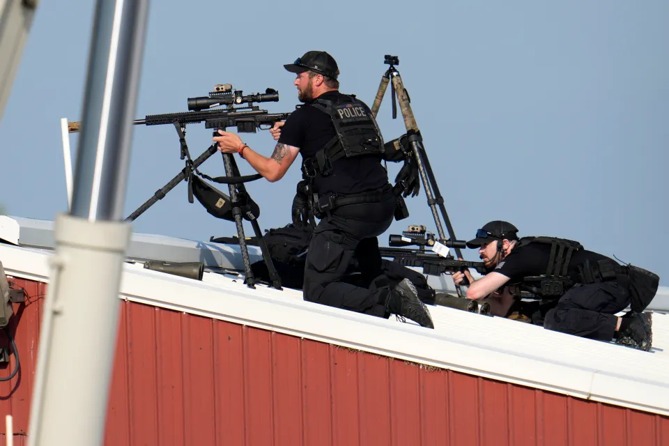 Police Snipers Return Fire Shots 916885116