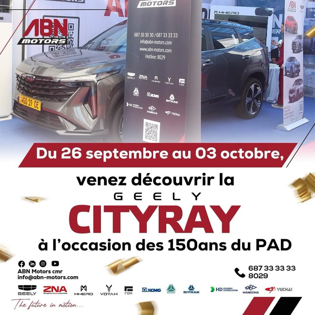 ABN Motors Showcases Affordable Vehicles at Douala Port’s 150th Anniversary Celebration