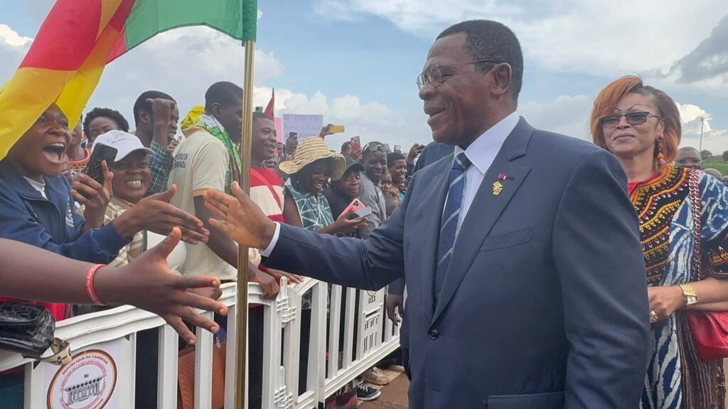 Bamenda Crowds Applaud Atanga Nji During Pope Leo XIV Visit