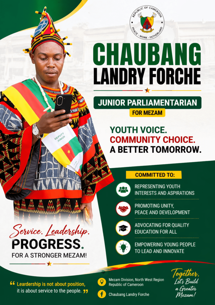 Chumban Landry Forche:Concerns Raised Over Activities of Mezam Youth Parliamentarian and NGO Founder Chumban Landry Forche:Concerns Raised Over Activities of Mezam Youth Parliamentarian and NGO Founder