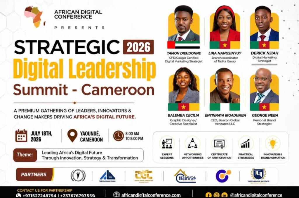 Strategic Digital Leadership Summit 2026 Set to Shape Africa’s Digital Future in Cameroon-Yaoundé,