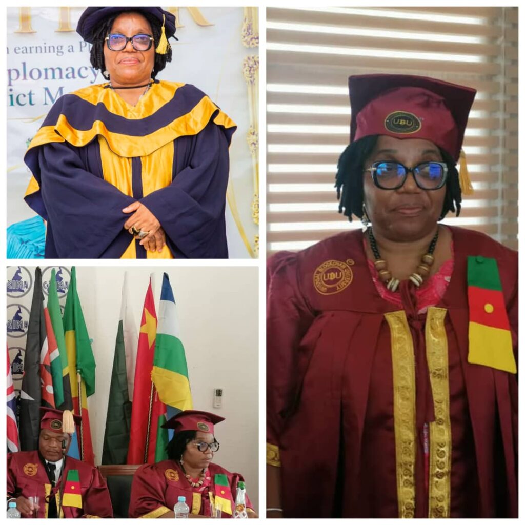 CAMEROONIAN PEACEBUILDER DR. ESTHER OMAM RECEIVES INTERNATIONAL RECOGNITION CAMEROONIAN PEACEBUILDER DR. ESTHER OMAM RECEIVES INTERNATIONAL RECOGNITION